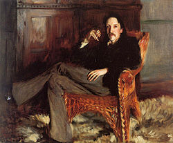 جان سینگر سارجنت، Portrait of رابرت لویی استیونسن, ۱۸۸۷