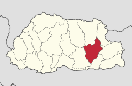 Distretto di Mongar – Localizzazione