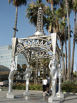 The Four Ladies installation at the Hollywood Boulevard– La Brea Avenue Gateway