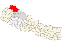 Location of Humla