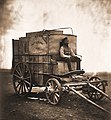 Image 35Roger Fenton's Photographic Van, 1855, formerly a wine merchant's wagon; his assistant is pictured at the front. (from Photojournalism)