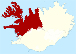 Kort af Norðvesturkjördæmi