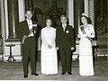 La coppia Ceaușescu viene ricevuta dalla Regina del Regno Unito Elisabetta II a Buckingham Palace nel 1978