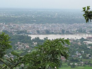 Bharatpur city view from Maula Kalika temple Gaindakot