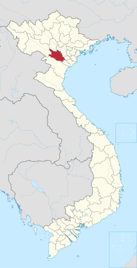 Vị trí tỉnh Hòa Bình trên bản đồ Việt Nam