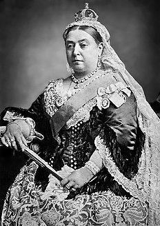 Koningin Victoria met haar goue jubileum.