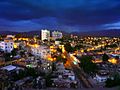 Panorama de Santiago de Cuba al atardecer