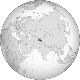 Розташування Таджикистану
