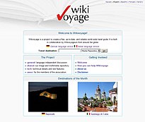 Wikivoyage áður en það var tekið yfir af Wikimedia Foundation.