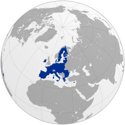 Locatie vaan de Europese Unie