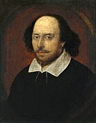 William Shakespeare, écrivain et acteur anglais.