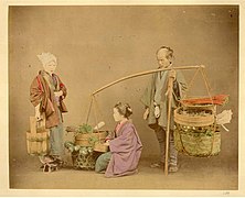 רוכלי ירקות, יפן, המאה ה-19