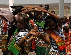 कोंटली, जिबूती, अफ्रिका येथे पारंपारिक नृत्य