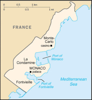 Location in Monaco