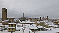 Bologna landscape with snow