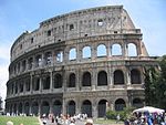 A Roman Colosseum.