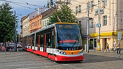 Prague 07-2016 tram at Andel img1.jpg