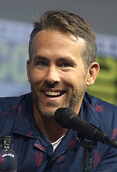 Reynolds at the 2018 San Diego Comic Con