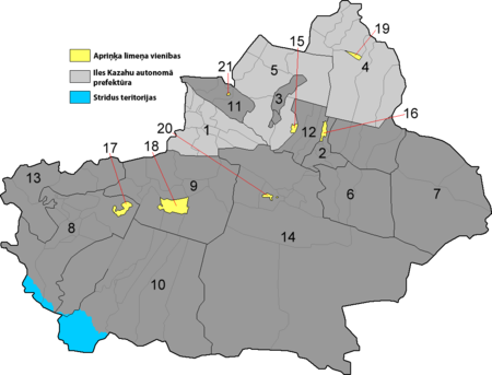 Siņdzjanas Uiguru autonomā reģiona karte
