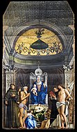 Giovanni Bellini Oltar San Giobbe, 371 × 258 cm.