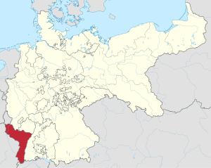 Эльзас-Лотарингия на карте