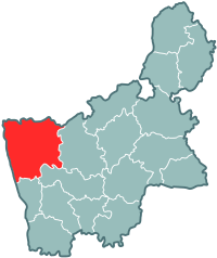 Гарадзенскі раён на мапе