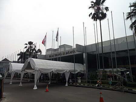 Jakarta Convention Center merupakan tempat dilaksanakannya Konvensi Calon Presiden Partai Golongan Karya 2004.