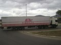 Truck of a meat company in Brazil. South America produces 20% of the world's beef and chicken meat.