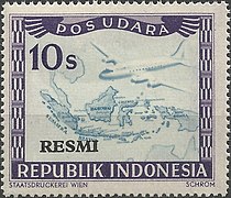Stamp of Indonesia - 1949 - Colnect 736636 - Airplane over Map of Indonesia.jpeg