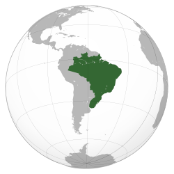 Brasilian keisarikunta vuonna 1828.