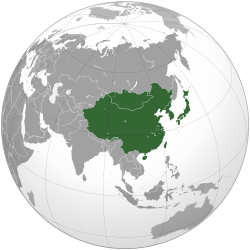 Location of چڑھدا ایشیا East Asia