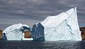 July 27, 2007: The iceberg had calved leaving a hole and a fragile arc.