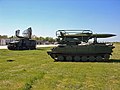 Xe phóng và xe radar thuộc hệ thống Kub của Trung đoàn tên lửa phòng không 250.