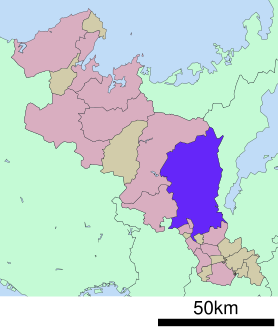 Location of Kyoto in کیوتو ولایت