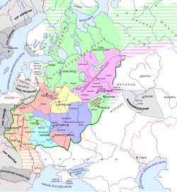 Велике князівство Владимирське: історичні кордони на карті