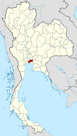 نقشهٔ تایلند و جایگاه استان بانکوک