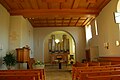 Reformierte Kirche von innen mit Orgel