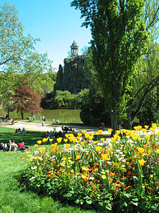 Haussmann built the Parc des Buttes Chaumont on the site of a former limestone quarry at the northern edge of the city.