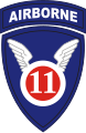 Нарукавна емблема 11-ї повітрянодесантної дивізії США