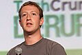 Mark Zuckerberg, informaticien, chef d'entreprise américain, président-directeur général de Facebook[22].