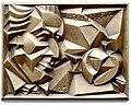 Laszlo Szlavics Jr.: F. Schiller, bronze, cast, 140 x 185 mm, 1991