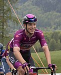 Jonathan Milan i Maglia ciclamino vid Giro d'Italia 2023.