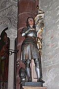 Statue de Jeanne d'Arc, église Saint-Barthélemy.