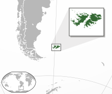 جزائر فاکلینڈ کا مقام