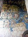 Fragment del fresc del Judici Final, pintat al mur de llevant del porxo