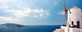 Oian coast waters (panoramic landscape). Santorini island (Thira), Greece