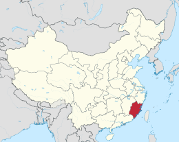 Fujian - Localizazion