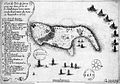 Image 26« Plan de l'isle de Gorée avec ses deux forts et le combat que nous avons rendu le premier du mois de novembre 1677 » (from History of Senegal)