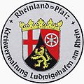 Frühere Zulassungsplakette des Landkreises Ludwigshafen