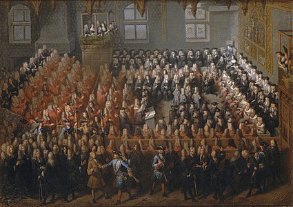 Meeting of the Parlement of Paris in the Grand Chamber (1715)